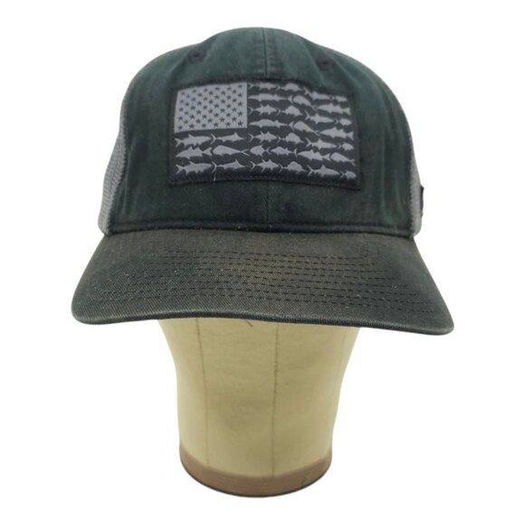 Columbia PFG Mesh Flexfit L/XL Cap Performance Fishing Gear Flag Patch Hat - Picture 10 of 15